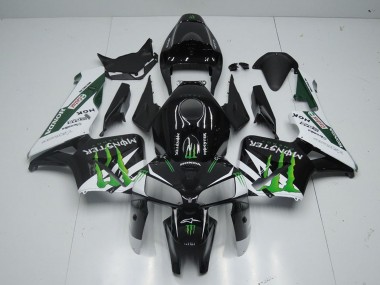 Achat Carénage Moto Honda CBR600RR 2005-2006 - Noir Brillant Blanc Vert Monstre