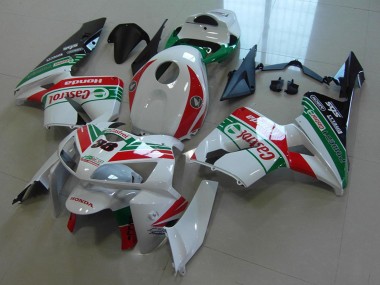 Achat Carénages Moto Honda CBR600RR 2005-2006 - Blanc Rouge Vert Castrol 38