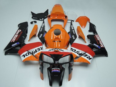 Achat Carénage Moto Honda CBR600RR 2005-2006 - Noir Orange Blanc Rouge Repsol