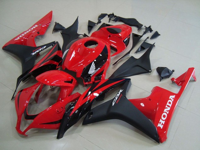 Carénages Moto Honda CBR600RR 2007-2008 - Rouge Noir Mat OEM Style