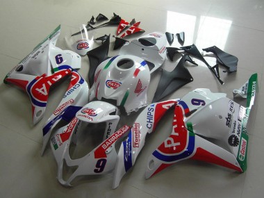 Achat Carénages Moto Honda CBR600RR 2009-2012 - Blanc Bleu Rouge Pata