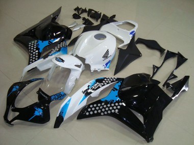 Achat Kits Carénages Moto Honda CBR600RR 2009-2012 - Blanc Bleu Noir Brillant