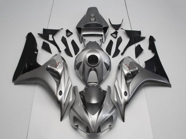 Achat Kits Carénage Moto Honda CBR1000RR 2006-2007 - Argent Noir Brillant