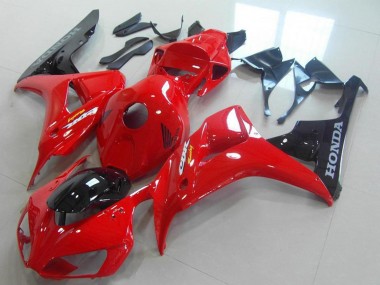 Achat Kits Carénage Moto ABS Honda CBR1000RR 2006-2007 - Rouge Noir Brillant