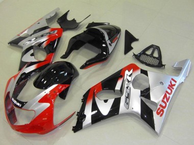 Achat Carénages Moto Suzuki GSXR 1000 2000-2002 - Argent Rouge Noir Brillant