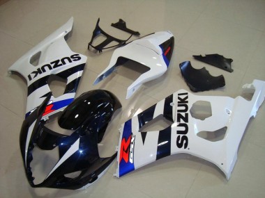 Achat Carénages Moto Suzuki GSXR 1000 2003-2004 - Blanc Bleu Bleu Foncé Rouge