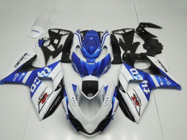 Achat Carénage Moto Suzuki GSXR 1000 2009-2016 - Blanc Bleu Noir Tyco