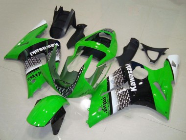Achat Carénage Moto Kawasaki ZX6R 2003-2004 - Vert Blanc Noir