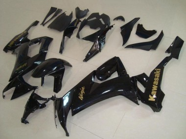 Achat Carénages Moto Kawasaki ZX10R 2008-2010 - Noir Brillant Or Décalque