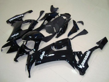 Achat Carénage Moto Kawasaki ZX10R 2008-2010 - Noir Brillant Blanc Décalque
