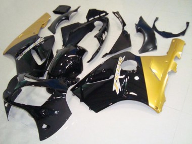 Achat Carénages Moto Kawasaki ZX12R 2000-2001 - Noir Brillant Or
