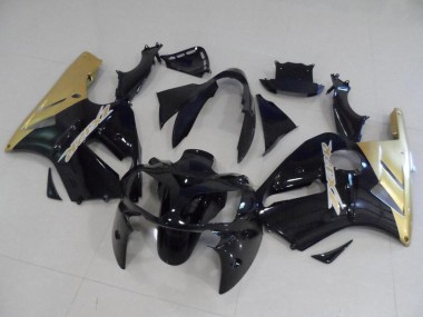 Achat Kits Carénage Moto Kawasaki ZX12R 2002-2006 - Noir Brillant Or