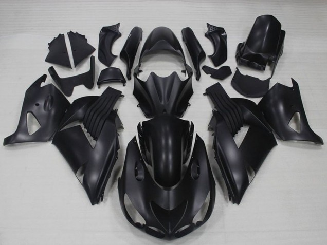 Carénages Moto Kawasaki ZX14R ZZR1400 2006-2011 - Noir Mat