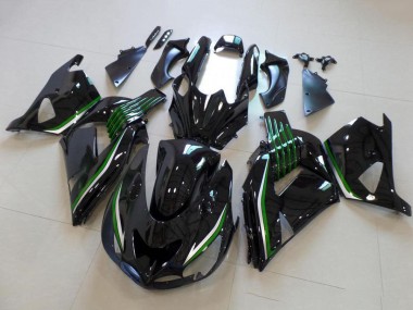Achat Carénages Moto Kawasaki ZX14R ZZR1400 2006-2011 - Noir Brillant Vert Doubler