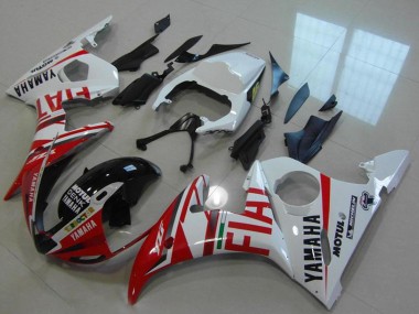 Achat Carénages Moto Yamaha YZF R6 2003-2004 - Blanc Rouge Fiat Michelin Motul