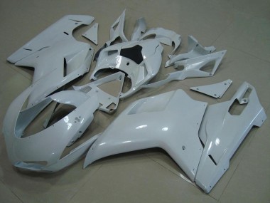 Achat Carénages Moto Ducati 848 1098 1198 2007-2014 - Blanc Brillant