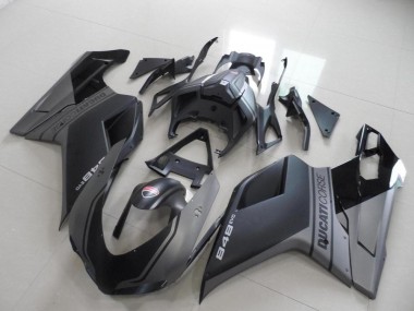 Achat Carénages Moto Ducati 848 2007-2014 - Gris Noir Mat
