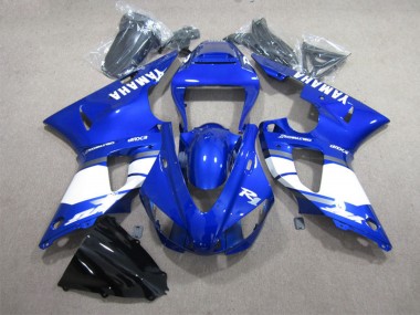 Achat Carénages Moto Yamaha YZF R1 1998-1999 - Bleu Blanc Décalque