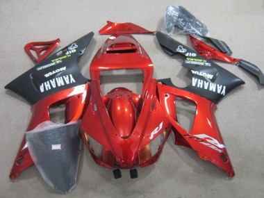 Achat Carénage Moto Yamaha YZF R1 2009-2011 - Rouge Noir Mat