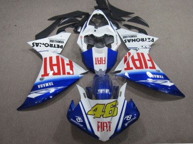Achat Carénages Moto Yamaha YZF R1 2009-2011 - Blanc Bleu Rouge Fiat 46