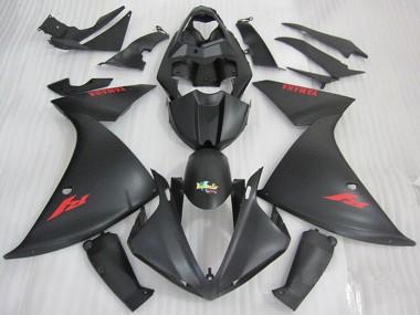 Achat Carénages Moto Yamaha YZF R1 2009-2011 - Noir Mat Rouge Décalque