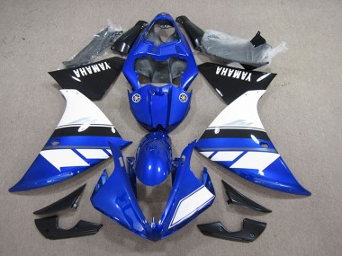 Achat Carénage Moto Yamaha YZF R1 2012-2014 - Bleu Blanc Noir Brillant