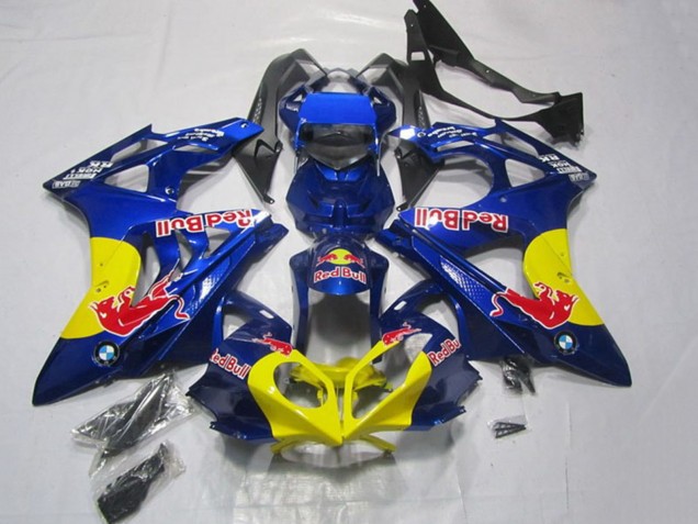 Carénages Moto BMW S1000RR 2009-2014 - Bleu Jaune Red Bull