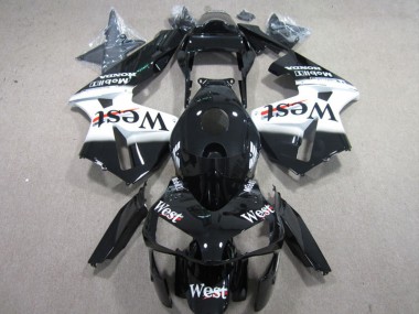 Achat Carénages Moto Honda CBR600RR 2003-2004 - Noir Brillant Blanc West