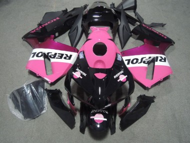 Achat Carénages Moto Honda CBR600RR 2005-2006 - Noir Brillant Rose Repsol