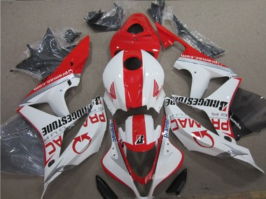 Achat Carénages Moto Honda CBR600RR 2007-2008 - Blanc Rouge Pramac Bridgestone