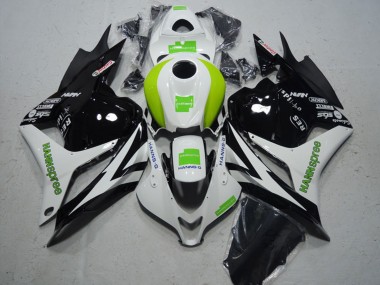 Achat Carénage Moto Honda CBR600RR 2009-2012 - Blanc Vert Noir Brillant Hannspree