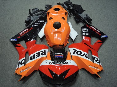 Achat Carénages Moto Honda CBR600RR 2013-2023 - Orange Blanc Rouge Noir Brillant Repsol HRC
