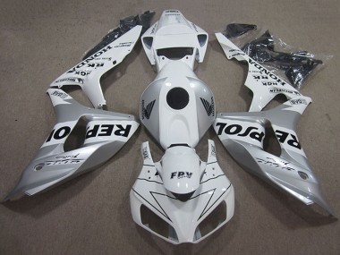 Achat Carénage Moto Honda CBR1000RR 2006-2007 - Blanc Argent Noir Repsol