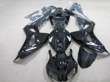 Achat Carénages Moto Honda CBR1000RR 2006-2007 - Noir Brillant Blanc Décalque