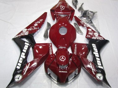 Achat Carénages Moto Honda CBR1000RR 2006-2007 - Rouge Marron Noir Brillant Blanc Jordan