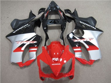 Achat Carénages Moto Honda CBR600 F4i 2001-2003 - Argent Rouge Noir Brillant