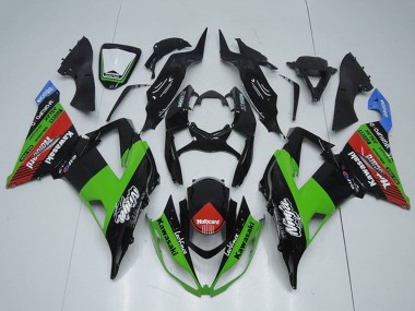 Achat Carénages Moto Kawasaki ZX6R 2013-2018 - Noir Brillant Vert Rouge Bleu Motocard