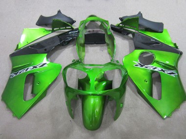Achat Carénages Moto Kawasaki ZX12R 2000-2001 - Vert Noir Mat