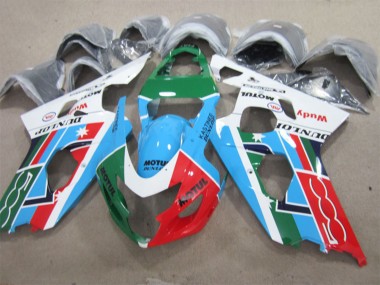 Achat Carénages Moto Suzuki GSXR 600 2001-2003 - Blanc Bleu Vert Rouge Motul