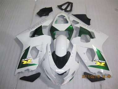 Achat Carénages Moto Suzuki GSXR 600 2004-2005 - Blanc Vert Jaune Noir