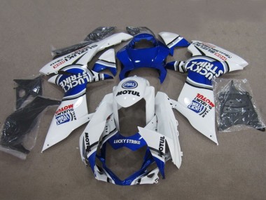 Achat Carénages Moto Suzuki GSXR 600 2011-2024 - Bleu Blanc Lucky Strike Motul