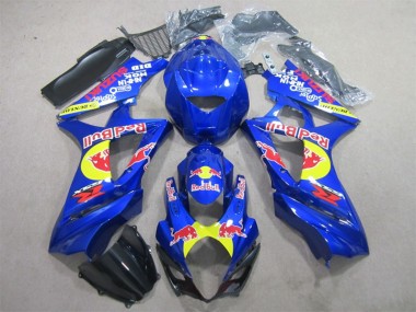 Achat Carénages Moto Suzuki GSXR 1000 2007-2008 - Bleu Jaune Noir Red Bull