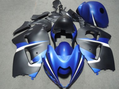 Achat Carénages Moto Suzuki GSXR 1300 Hayabusa 1996-2007 - Bleu Blanc Noir Mat