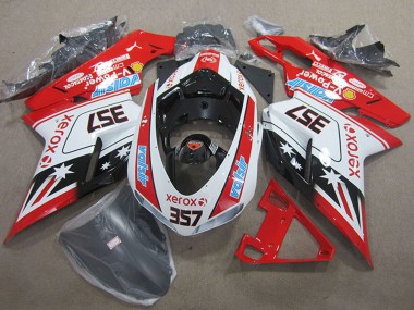 Achat Carénages Moto Ducati 1098 2007-2014 - Blanc Rouge Noir Xerox 357