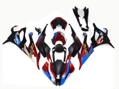 Achat Carénages Moto BMW S1000RR 2019-2022 - Noir Bleu Rouge Or