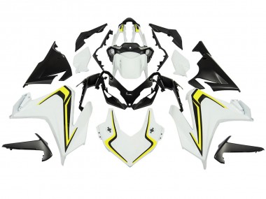 Achat Carénages Moto Honda CBR500R 2022-2023 - Blanc Jaune Néon Noir Mat